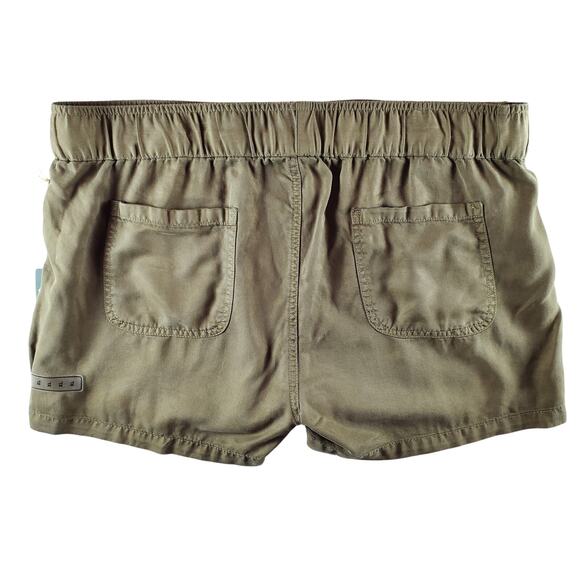 TenTree Womens XL Instow‎ Casual Recycled Material Short Olive Night Green New - Picture 2 of 9